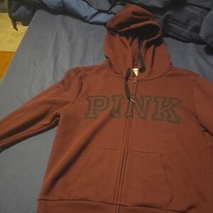 Victoria's Secret Maroon Hoodie Sweater
